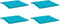 vidaXL - Tuinstoelkussens - 4 - st - 50x50x3 - cm - stof - turquoise