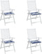 vidaXL - Tuinstoelkussens - 4 - st - gestreept - 50x50x3 - cm - stof - wit - en - blauw