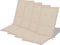vidaXL - Tuinstoelkussens - 4 - st - hoge - rug - 120x50x3 - cm - stof - crèmekleurig