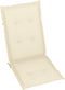vidaXL - Tuinstoelkussens - 4 - st - hoge - rug - 120x50x3 - cm - stof - crèmekleurig