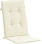 vidaXL - Tuinstoelkussens - 4 - st - hoge - rug - 120x50x3 - cm - stof - crèmekleurig