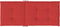 vidaXL - Tuinstoelkussens - 4 - st - hoge - rug - 120x50x3 - cm - stof - rood