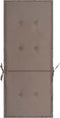 vidaXL - Tuinstoelkussens - 4 - st - hoge - rug120x50x3 - cm - stof - taupe