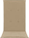 vidaXL - Tuinstoelkussens - 4 - st - hoge - rug120x50x3 - cm - stof - beige