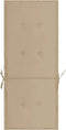 vidaXL - Tuinstoelkussens - 4 - st - hoge - rug120x50x3 - cm - stof - beige