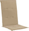vidaXL - Tuinstoelkussens - 4 - st - hoge - rug120x50x3 - cm - stof - beige