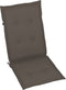 vidaXL - Tuinstoelkussens - 4 - st - hoge - rug120x50x3 - cm - stof - taupe