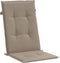 vidaXL - Tuinstoelkussens - 4 - st - hoge - rug120x50x3 - cm - stof - taupe