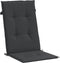 vidaXL - Tuinstoelkussens - 4 - st - hoge - rug120x50x3 - cm - stof - zwart
