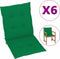 vidaXL - Tuinstoelkussens - 6 - st - 100x50x3 - cm - oxford - stof - groen