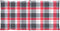 vidaXL - Tuinstoelkussens - 6 - st - 100x50x3 - cm - oxford - stof - ruitpatroon - rood