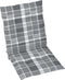 vidaXL - Tuinstoelkussens - 6 - st - 100x50x3 - cm - oxford - stof - ruitpatroon - grijs