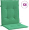 vidaXL - Tuinstoelkussens - 6 - st - 100x50x3 - cm - oxford - stof - groen