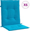 vidaXL - Tuinstoelkussens - 6 - st - 100x50x3 - cm - oxford - stof - blauw
