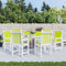 vidaXL - Tuinstoelkussens - 6 - st - 100x50x3 - cm - oxford - stof - heldergroen