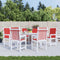 vidaXL - Tuinstoelkussens - 6 - st - 100x50x3 - cm - oxford - stof - rood