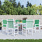 vidaXL - Tuinstoelkussens - 6 - st - 100x50x3 - cm - oxford - stof - groen