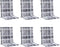 vidaXL - Tuinstoelkussens - 6 - st - 100x50x3 - cm - oxford - stof - ruitpatroon - grijs