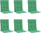 vidaXL - Tuinstoelkussens - 6 - st - 100x50x3 - cm - oxford - stof - groen