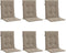 vidaXL - Tuinstoelkussens - 6 - st - 100x50x3 - cm - oxford - stof - taupe