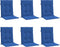 vidaXL - Tuinstoelkussens - 6 - st - 100x50x3 - cm - oxford - stof - koningsblauw
