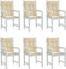 vidaXL - Tuinstoelkussens - 6 - st - 100x50x3 - cm - oxford - stof - beige