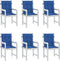 vidaXL - Tuinstoelkussens - 6 - st - 100x50x3 - cm - oxford - stof - koningsblauw