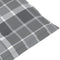 vidaXL - Tuinstoelkussens - 6 - st - 120x50x3 - cm - stof - ruitpatroon - grijs