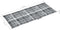vidaXL - Tuinstoelkussens - 6 - st - 120x50x3 - cm - stof - ruitpatroon - grijs