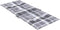 vidaXL - Tuinstoelkussens - 6 - st - 120x50x3 - cm - stof - ruitpatroon - grijs