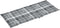 vidaXL - Tuinstoelkussens - 6 - st - 120x50x3 - cm - stof - ruitpatroon - grijs