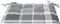 vidaXL - Tuinstoelkussens - 6 - st - 40x40x3 - cm - oxford - stof - ruitpatroon - grijs