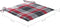 vidaXL - Tuinstoelkussens - 6 - st - 40x40x3 - cm - oxford - stof - ruitpatroon - rood