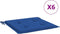 vidaXL - Tuinstoelkussens - 6 - st - 40x40x3 - cm - oxford - stof - koningsblauw