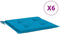 vidaXL - Tuinstoelkussens - 6 - st - 40x40x3 - cm - oxford - stof - blauw