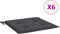 vidaXL - Tuinstoelkussens - 6 - st - 40x40x3 - cm - oxford - stof - antracietkleurig