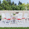 vidaXL - Tuinstoelkussens - 6 - st - 40x40x3 - cm - oxford - stof - rood