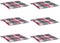 vidaXL - Tuinstoelkussens - 6 - st - 40x40x3 - cm - oxford - stof - ruitpatroon - rood