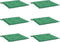 vidaXL - Tuinstoelkussens - 6 - st - 40x40x3 - cm - oxford - stof - groen