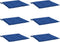 vidaXL - Tuinstoelkussens - 6 - st - 40x40x3 - cm - oxford - stof - koningsblauw