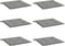 vidaXL - Tuinstoelkussens - 6 - st - 40x40x3 - cm - oxford - stof - grijs