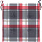 vidaXL - Tuinstoelkussens - 6 - st - 40x40x3 - cm - oxford - stof - ruitpatroon - rood