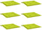 vidaXL - Tuinstoelkussens - 6 - st - 40x40x3 - cm - oxford - stof - felgroen