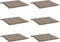 vidaXL - Tuinstoelkussens - 6 - st - 40x40x3 - cm - oxford - stof - taupe
