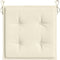 vidaXL - Tuinstoelkussens - 6 - st - 40x40x3 - cm - oxford - stof - crèmekleurig