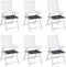 vidaXL - Tuinstoelkussens - 6 - st - 40x40x3 - cm - oxford - stof - antracietkleurig