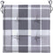 vidaXL - Tuinstoelkussens - 6 - st - 40x40x3 - cm - oxford - stof - ruitpatroon - grijs