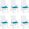 vidaXL - Tuinstoelkussens - 6 - st - 40x40x3 - cm - oxford - stof - blauw