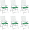 vidaXL - Tuinstoelkussens - 6 - st - 40x40x3 - cm - oxford - stof - groen