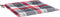 vidaXL - Tuinstoelkussens - 6 - st - 40x40x3 - cm - oxford - stof - ruitpatroon - rood
